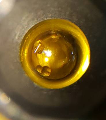 磨損后的金剛石滾壓頭